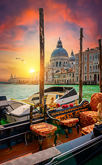 Image showing Boats near Santa Maria della Salute