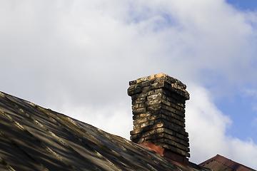 Image showing part of the brick chimney