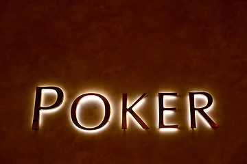 Image showing Poker sign