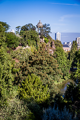 Image showing Sibyl temple in Buttes-Chaumont Park, Paris