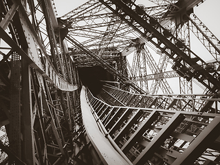 Image showing Eiffel Tower detail, Paris, France