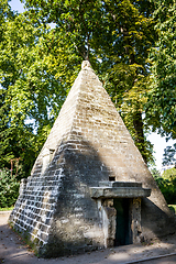 Image showing Pyramid in Parc Monceau, Paris, France