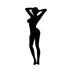 Image showing Naked sexy girls silhouette