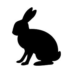 Image showing Hare Silhouette