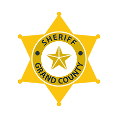 Image showing Sheriff Badge Icon