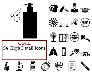 Image showing Covid Icon Set