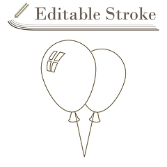 Image showing Two Balloons Icon