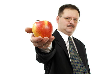 Image showing Man with apple