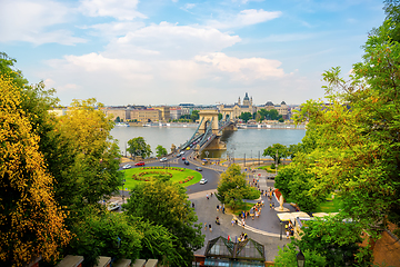 Image showing Ancient chain bridge