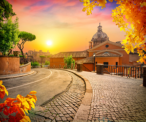 Image showing Ancient stone street