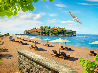 Image showing Beautiful adriatic beach