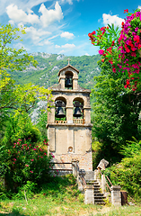 Image showing Bell tower in Prcanj