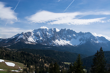 Image showing Rosengarten Group, South Tyrol, Italy