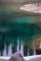 Image showing Lake Karer, Dolomite Alps, Italy