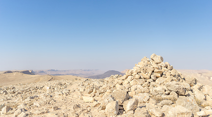 Image showing Desert landscape nature tourism and travel