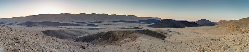 Image showing Panorama of Desert landscape nature tourism and travel