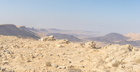 Image showing Desert landscape nature tourism and travel