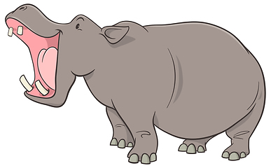 Image showing hippopotamus cartoon character