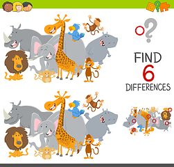 Image showing finding differences game for kids