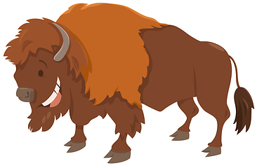 Image showing bison cartoon animal character