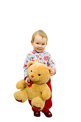 Image showing Baby with bear