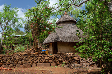 Image showing fantastic walled village tribes Konso, Ethiopia