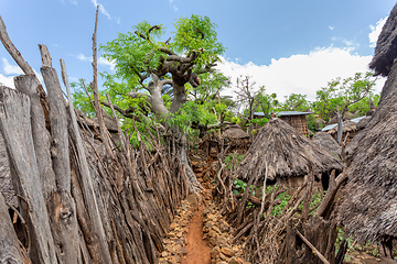 Image showing fantastic walled village tribes Konso, Ethiopia