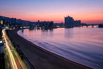 Image showing Gwangalli Beach in Busan, South Korea