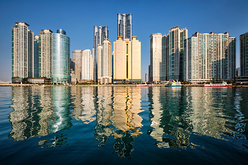 Image showing Marine city skyscrapers in Busan, South Korea