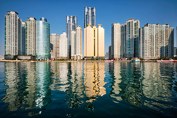 Image showing Marine city skyscrapers in Busan, South Korea