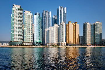 Image showing Marine city skyscrapers in Busan, South Korea