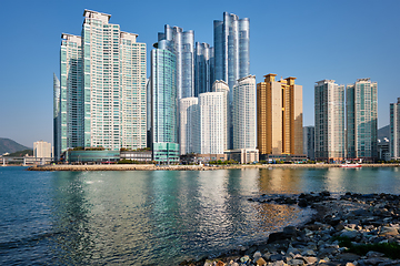 Image showing Marine city skyscrapers in Busan, South Korea