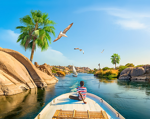 Image showing Boat on the nile