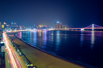 Image showing Gwangalli Beach in Busan, South Korea