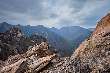 Image showing Rocks and stones in Seoraksan National Park, South Korea