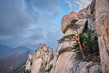 Image showing View from Ulsanbawi rock peak. Seoraksan National Park, South Corea
