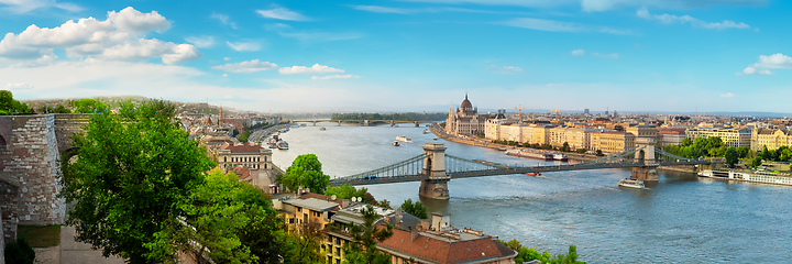 Image showing Budapest top view