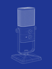 Image showing 3D model of studio microphone
