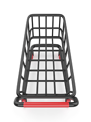 Image showing Black empty shopping cart