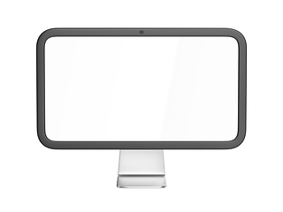 Image showing Computer monitor with empty screen