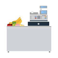 Image showing Supermarket Store Counter Desk Icon