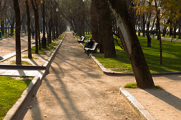 Image showing Autumn in the city