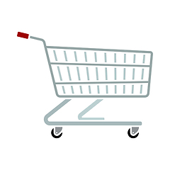 Image showing Supermarket Shopping Cart Icon