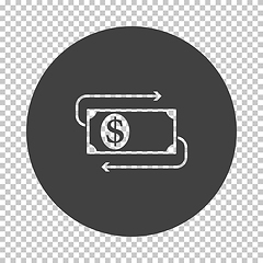 Image showing Cash Back Dollar Banknote Icon