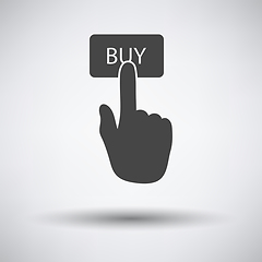 Image showing Finger Push The Buy Button Icon