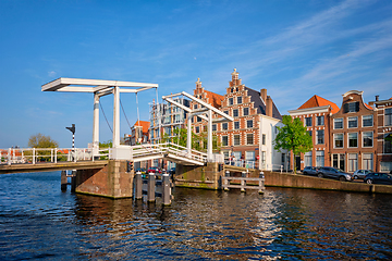 Image showing Gravestenenbrug bridge in Haarlem, Netherlands