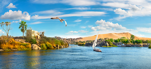 Image showing Clouds over Nile