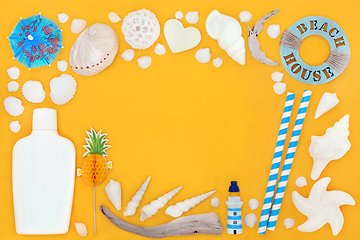 Image showing Summer Holiday Beach and Seaside Accessories
