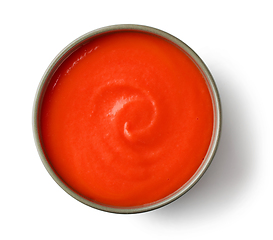 Image showing bowl of red tomato sauce ketchup