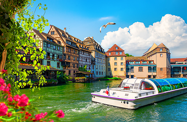 Image showing Excursion boat In Strasbourg